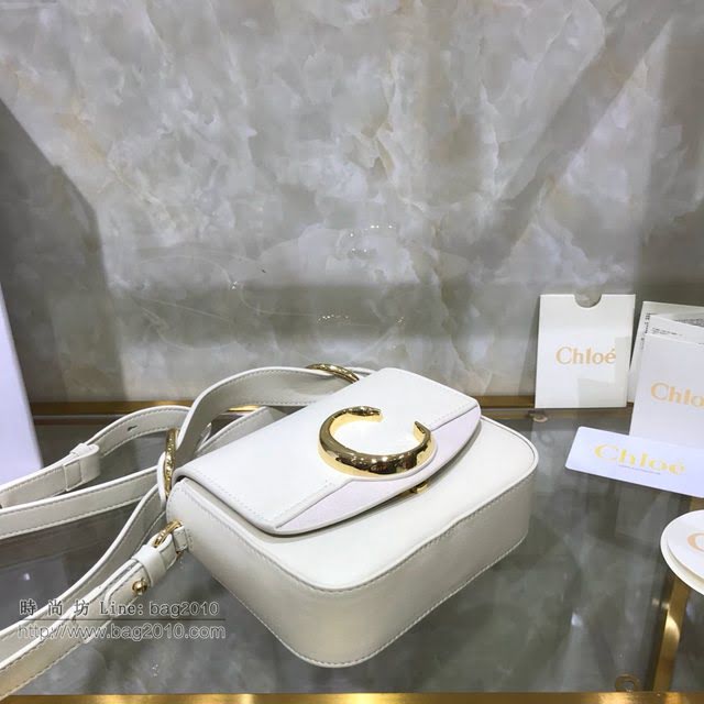 Chloe女包 克洛伊經典C bag小牛皮拼接麂皮包包 Chole手提肩背斜挎包  jjh1214